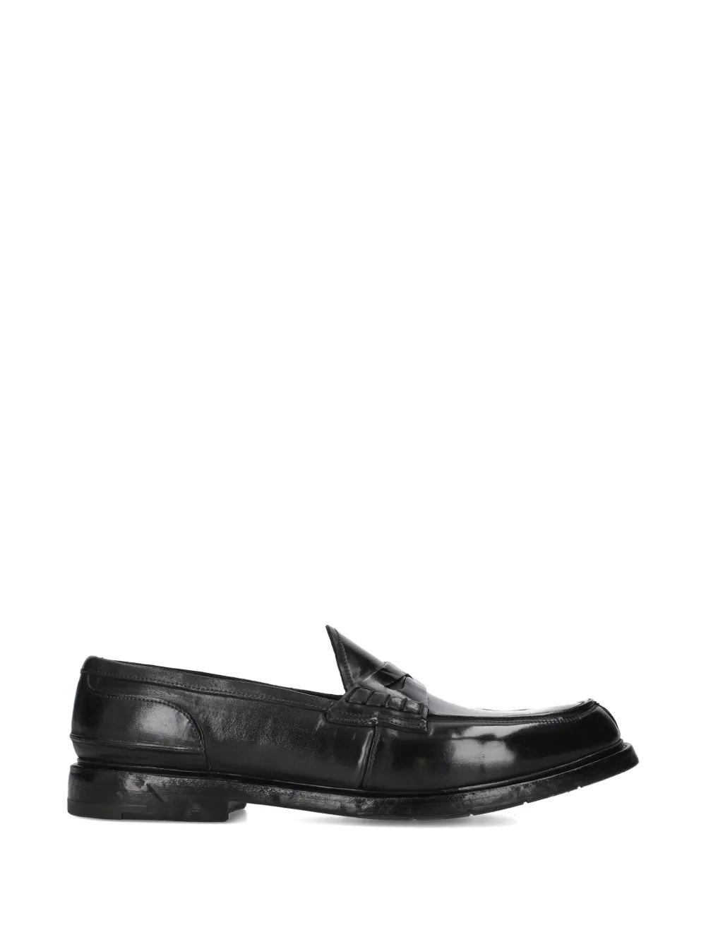 Premiata woven leather loafers - Black