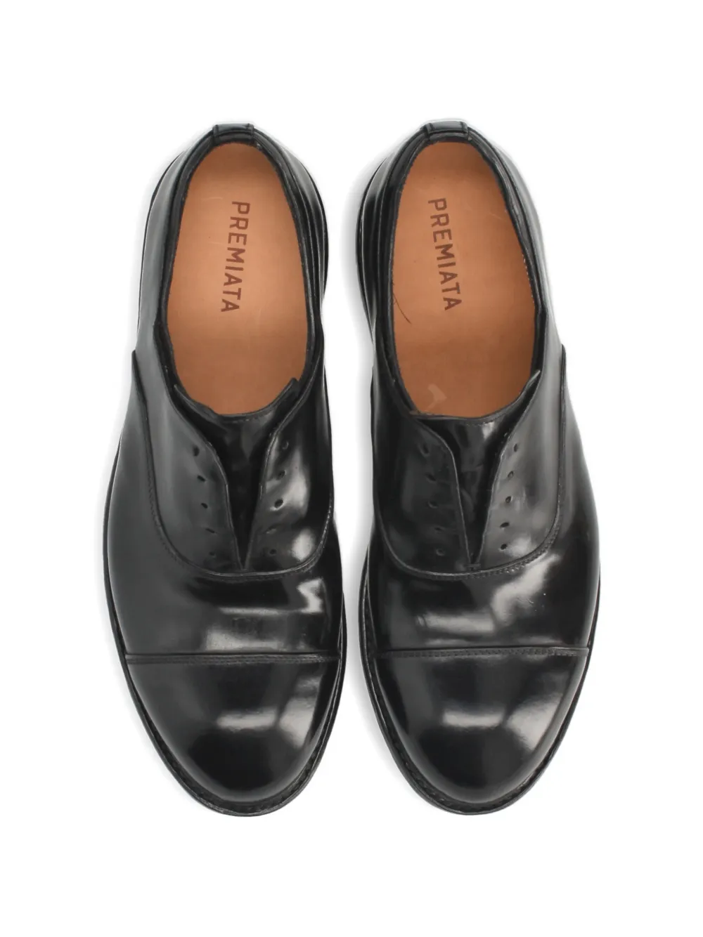 Premiata abner leather oxford shoes Zwart