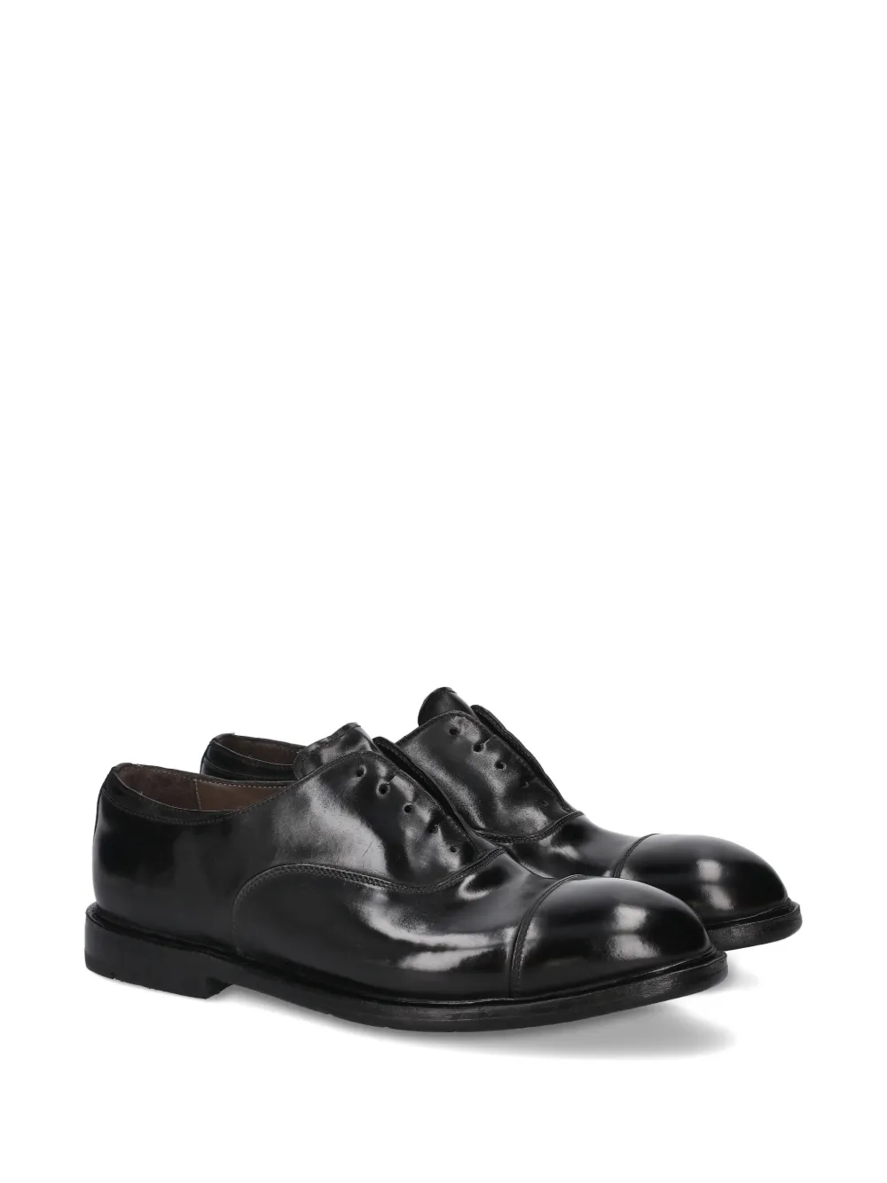 Premiata abner leather oxford shoes Zwart