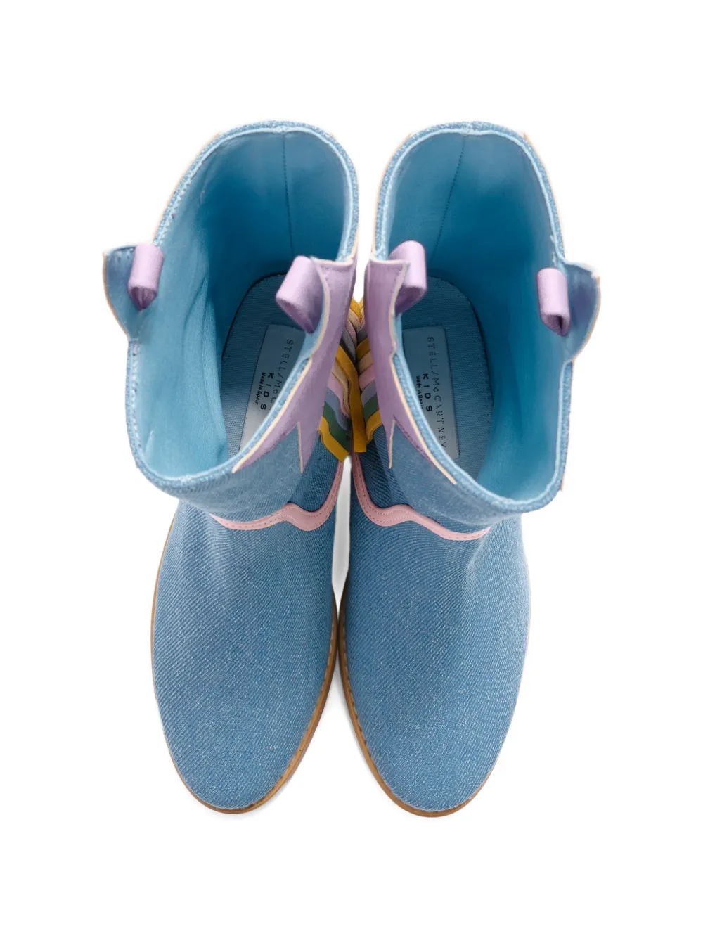 Stella McCartney Kids Laarzen met franje en sterrenpatroon Blauw