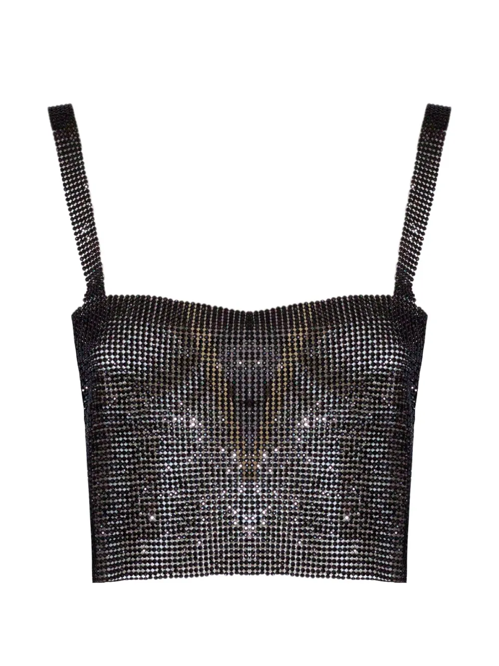 TWENTY FOURHAITCH rhinestone knit top - Nero