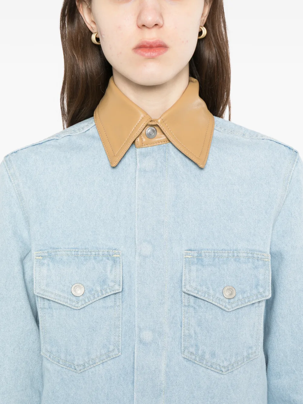 Exposed-Seam Cotton Shirt