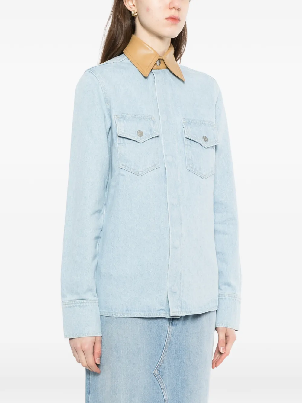 Exposed-Seam Cotton Shirt