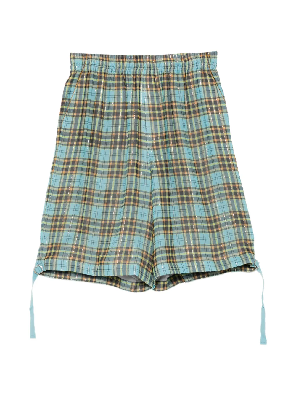 Undercover plaid shorts - Blue