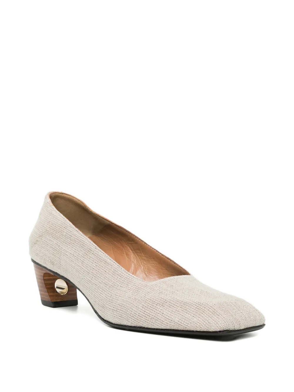  Setchu 40mm Origami Pumps - Neutrals 