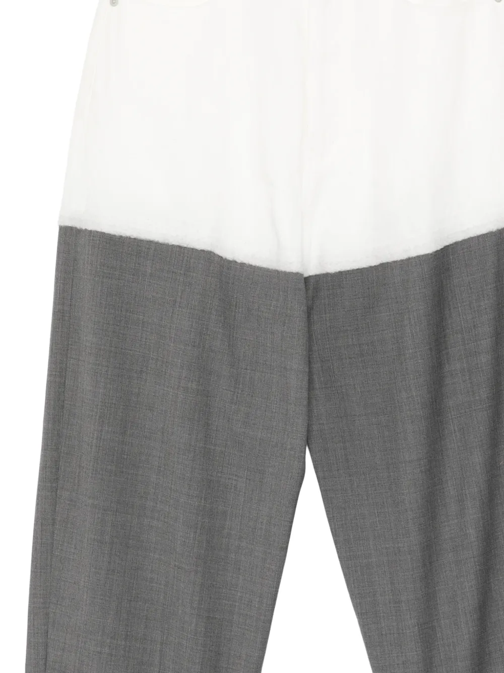 Undercover Broek met colourblocking Grijs