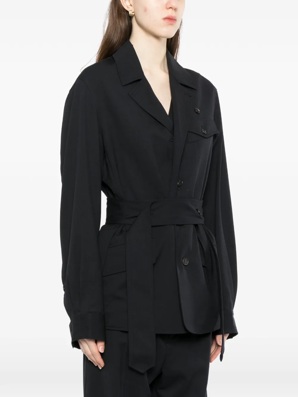  Setchu Straight-leg Tailored Trousers - Black 