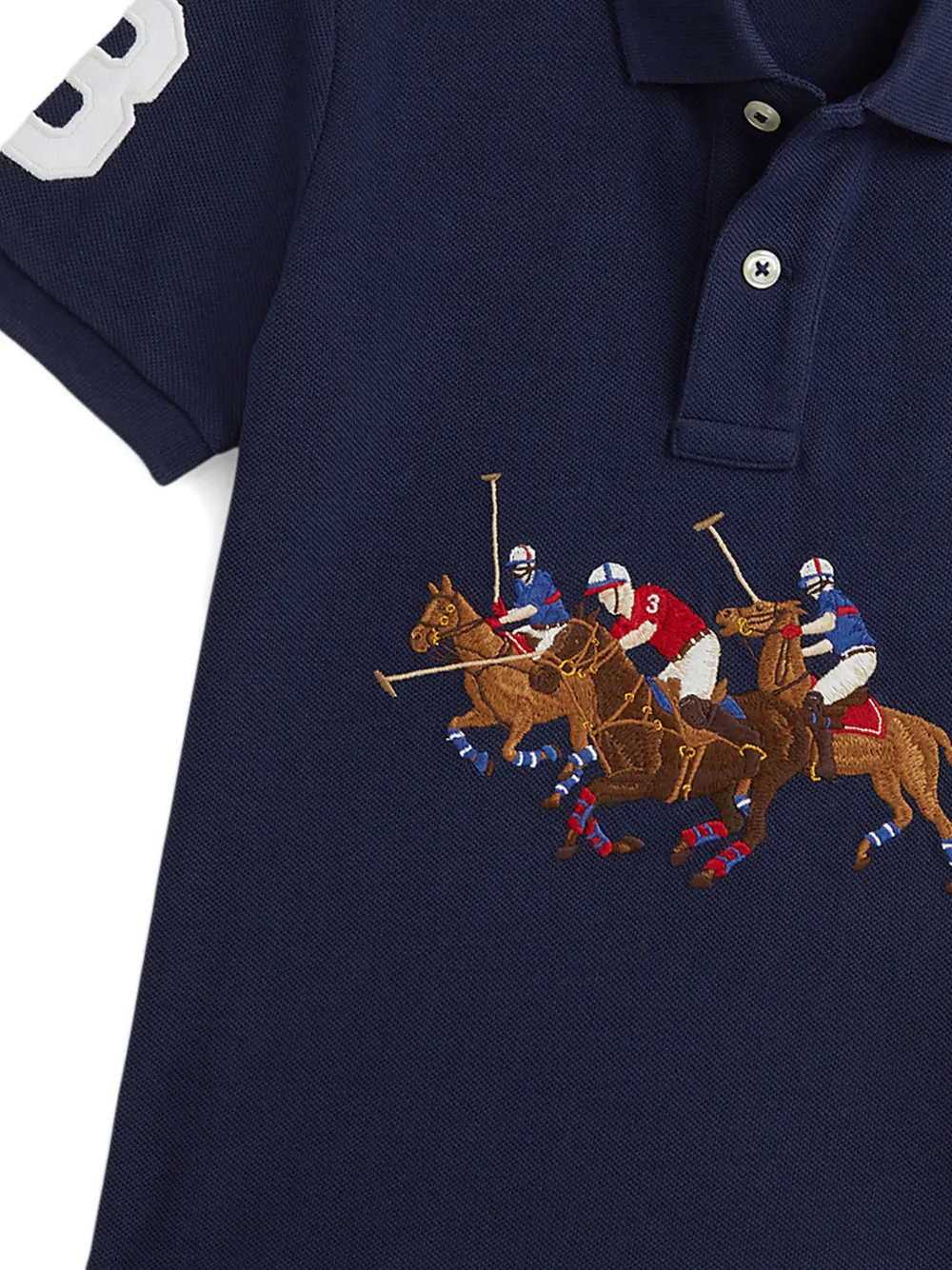 POLO RALPH LAUREN KIDS Poloshirt met Polo Player patroon Blauw