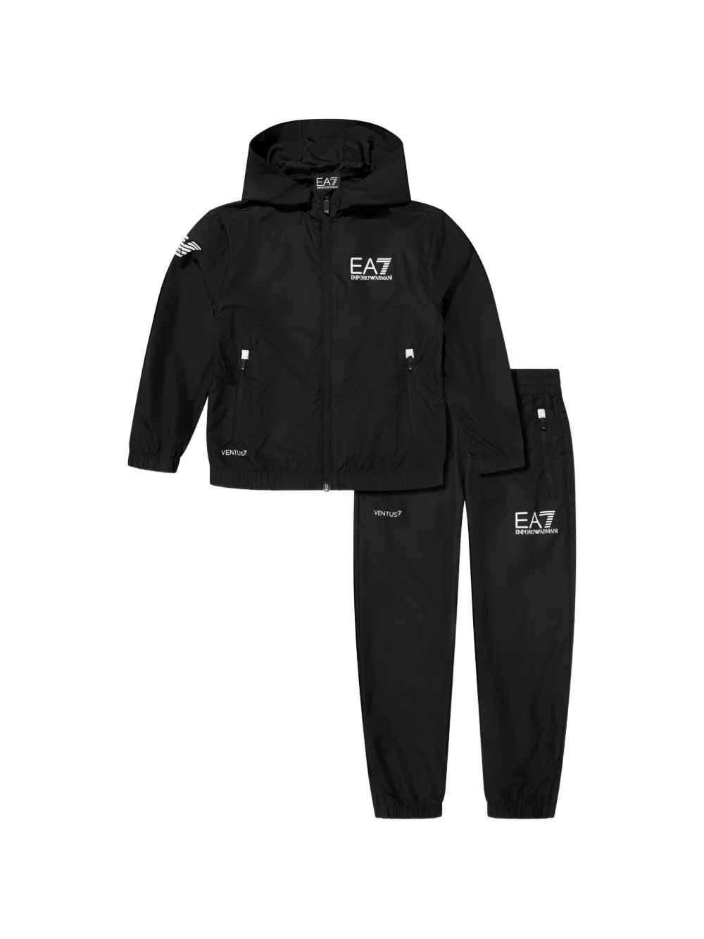 Emporio Armani Kids logo track pants - Nero