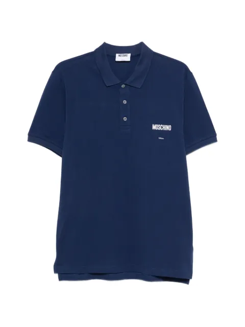 Moschino logo-print polo shirt
