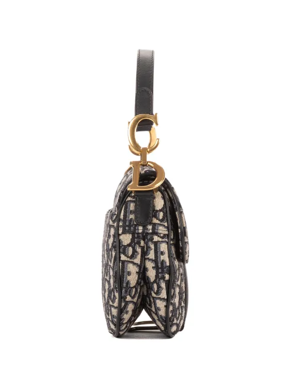 Christian Dior Pre-Owned Mini Oblique Saddle Shoulder Bag