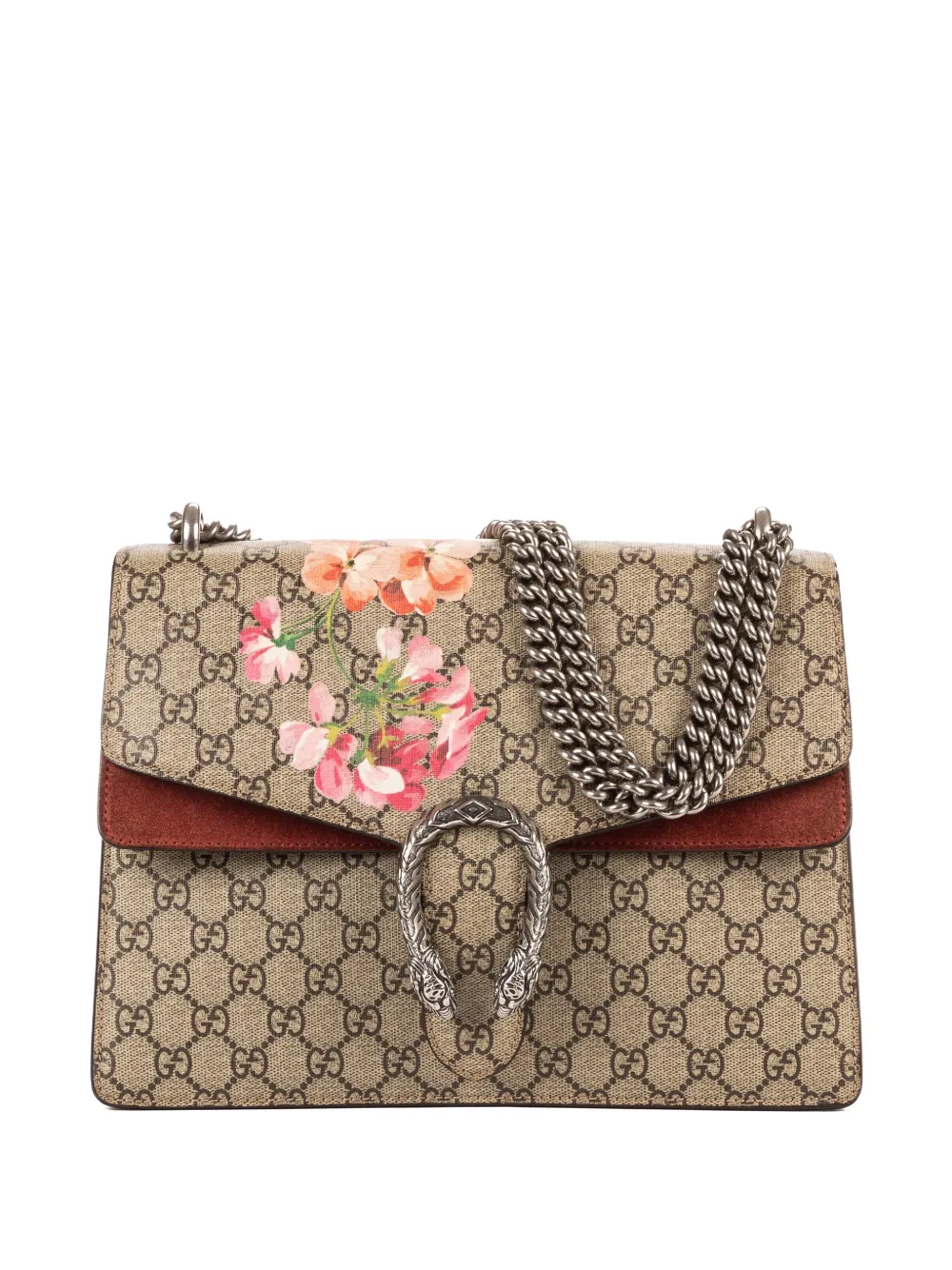 Gucci Pre-Owned medium Blooms Dionysus floral-print shoulder bag - Toni neutri