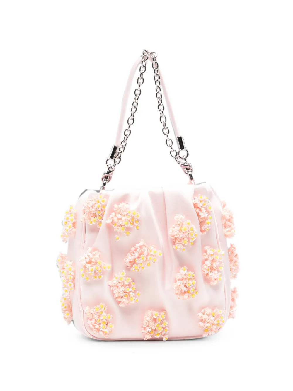 Self-Portrait Borsa tote intrecciata - Rosa