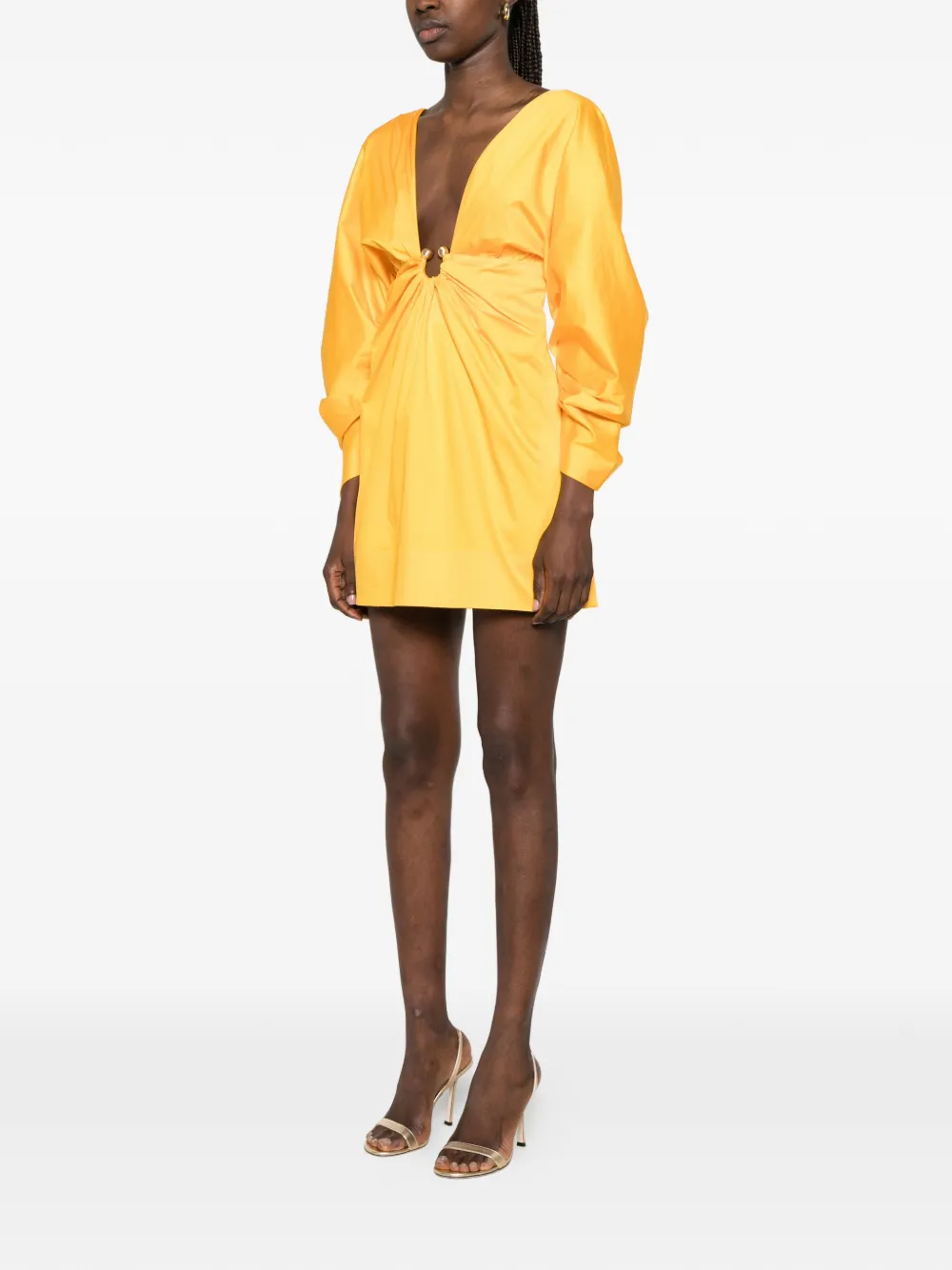Cult Gaia Questra mini-jurk met hardwaredetail Oranje