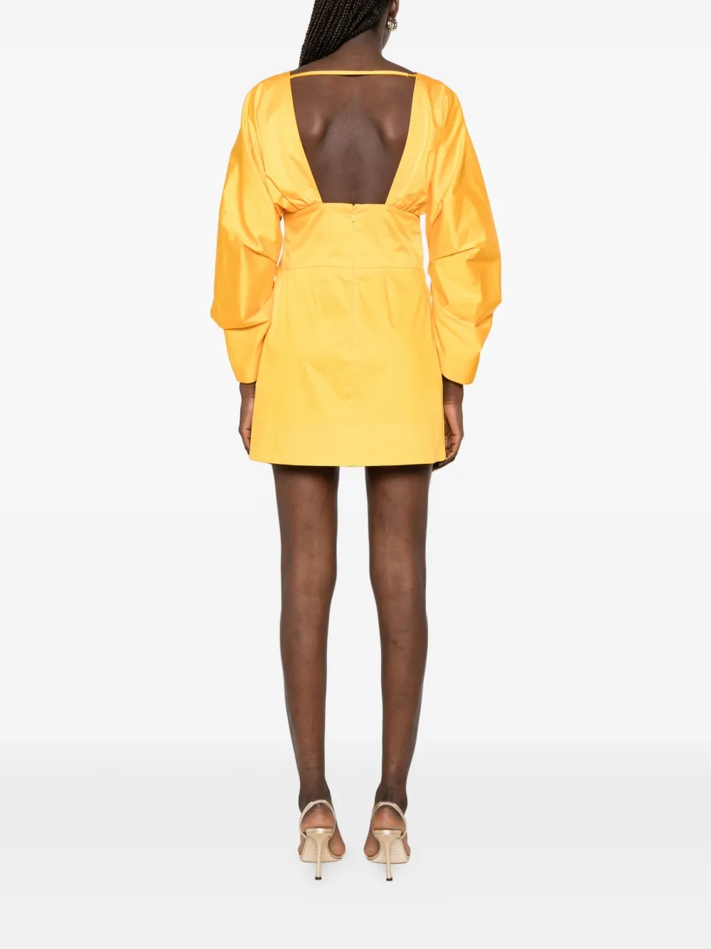 Cult Gaia Questra mini-jurk met hardwaredetail Oranje