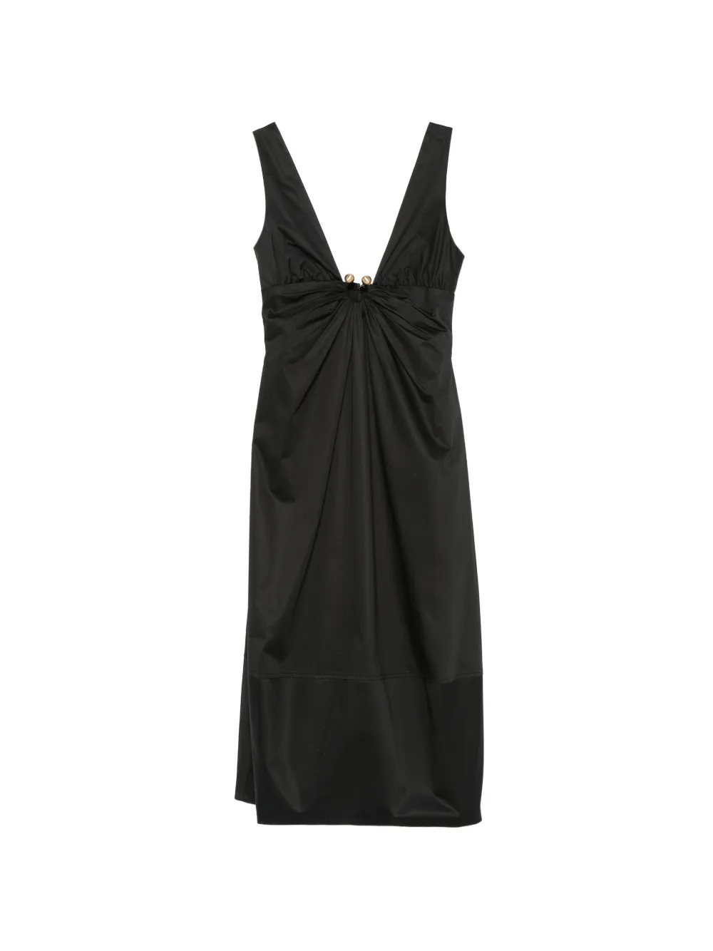 Cult Gaia Ebisu ring-detail midi dress - Black