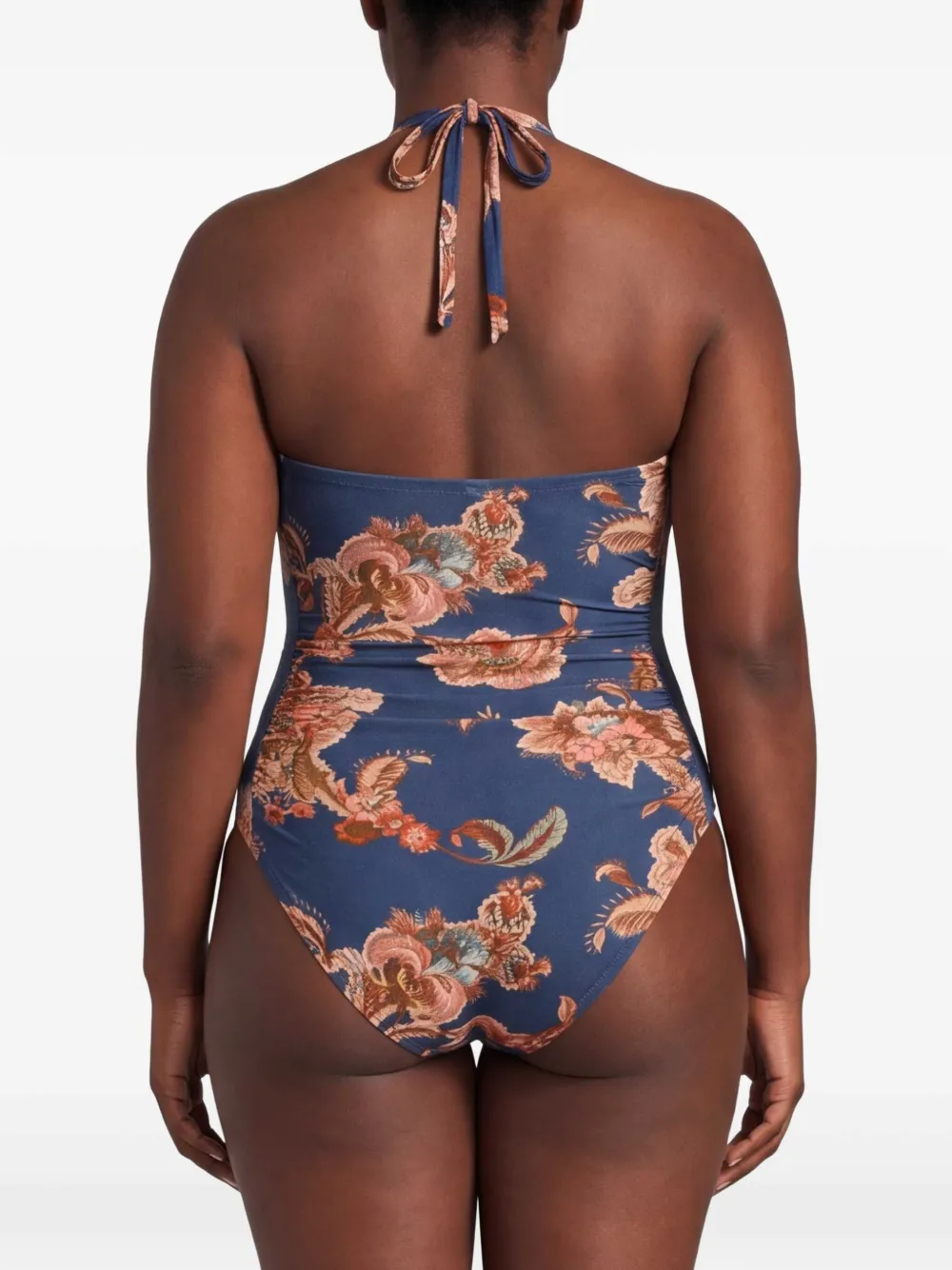 ZIMMERMANN Aster badpak met bloemenprint Blauw