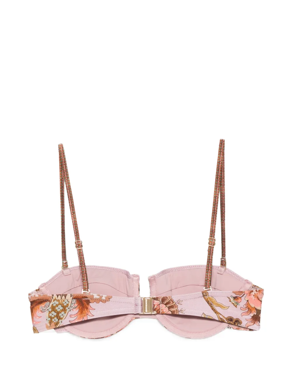 ZIMMERMANN Aster bikinitop met bloemenprint Roze