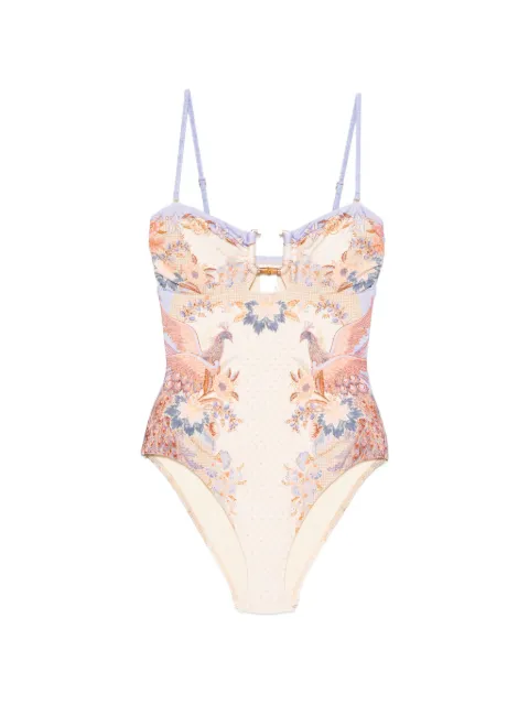 ZIMMERMANN Indra bamboo-trim swimsuit