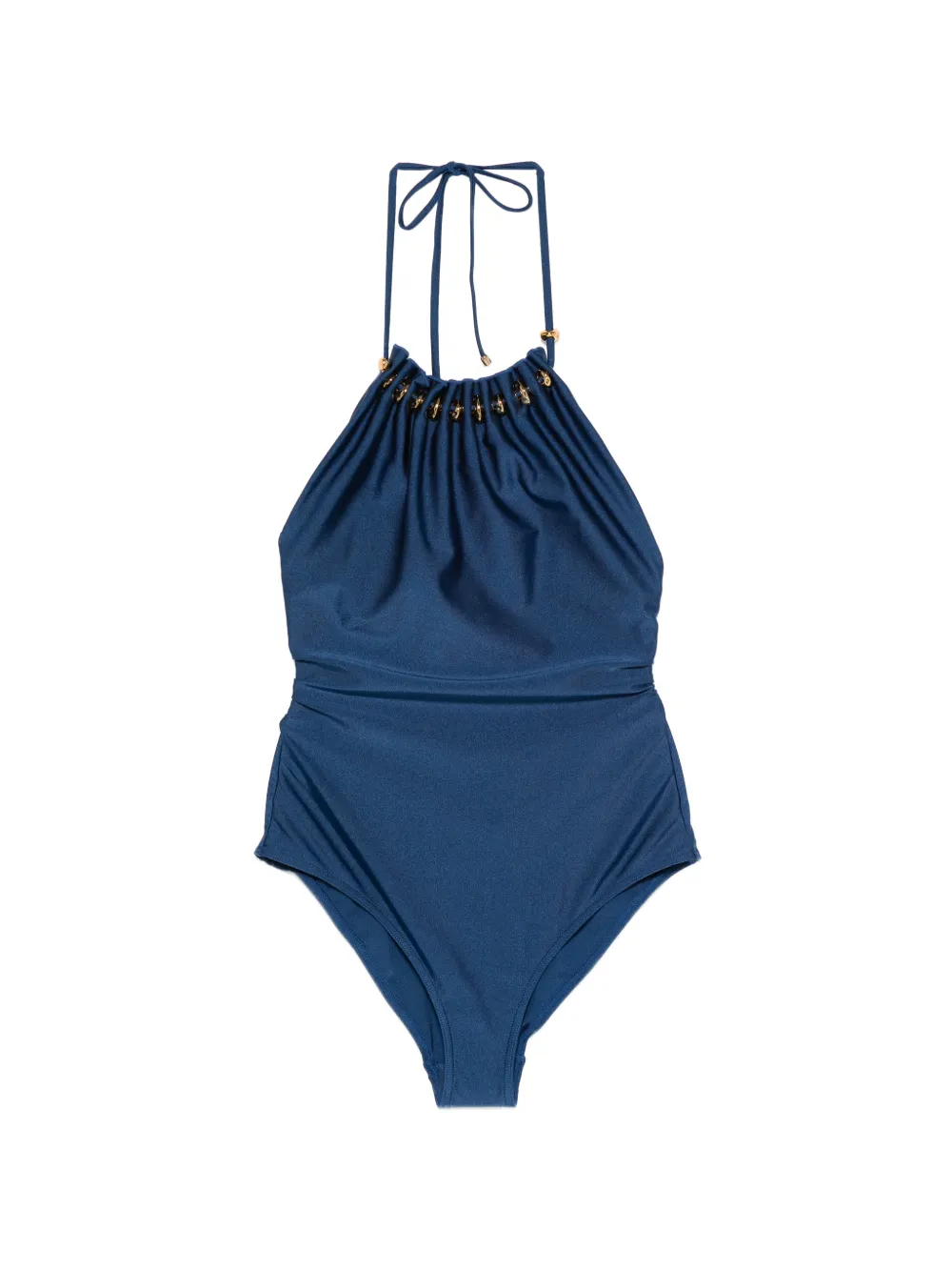 ZIMMERMANN Aster gathered bead swimsuit - Blau