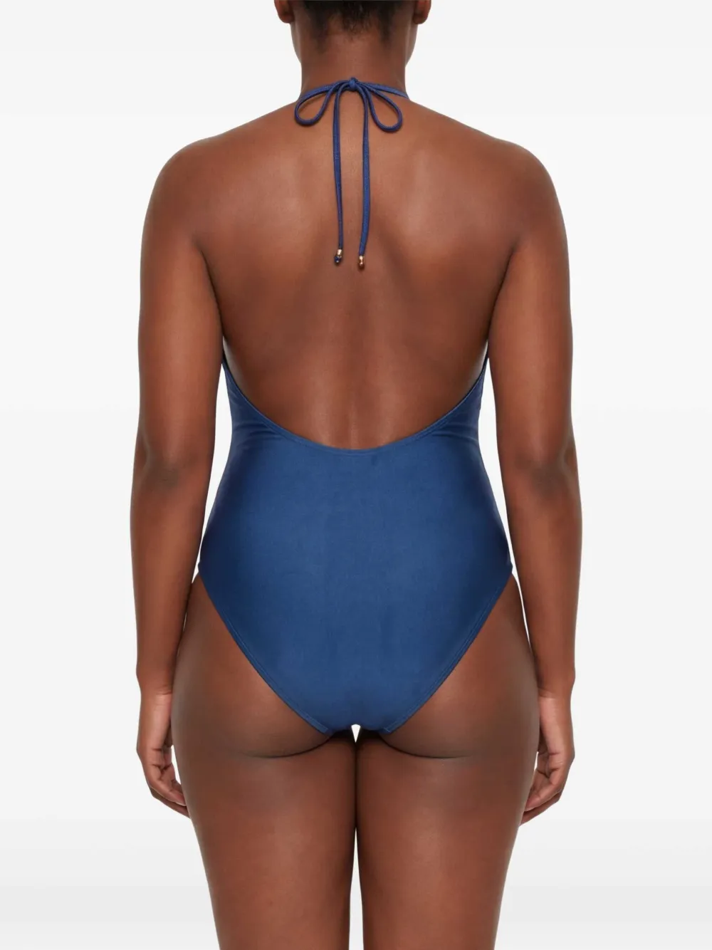 ZIMMERMANN Aster badpak met gesmockte kralen Blauw