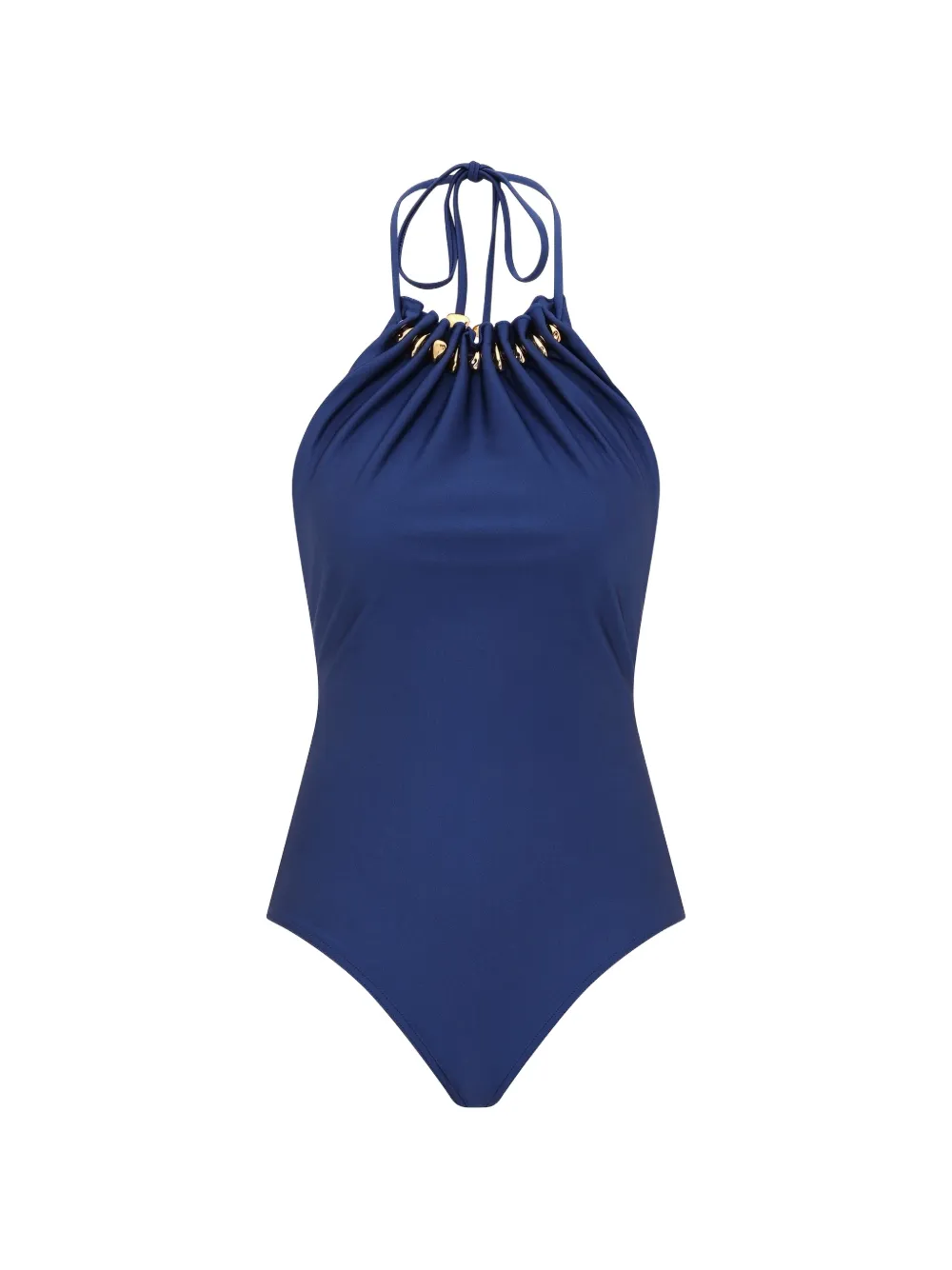 ZIMMERMANN Aster badpak met gesmockte kralen Blauw
