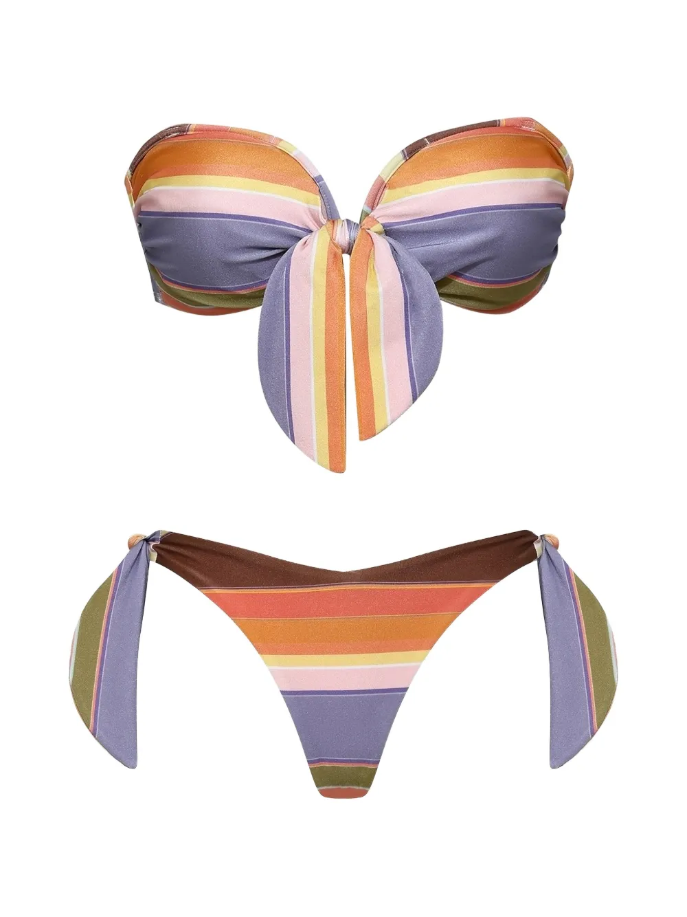 ZIMMERMANN Solstice bikini met sjaaldas Oranje