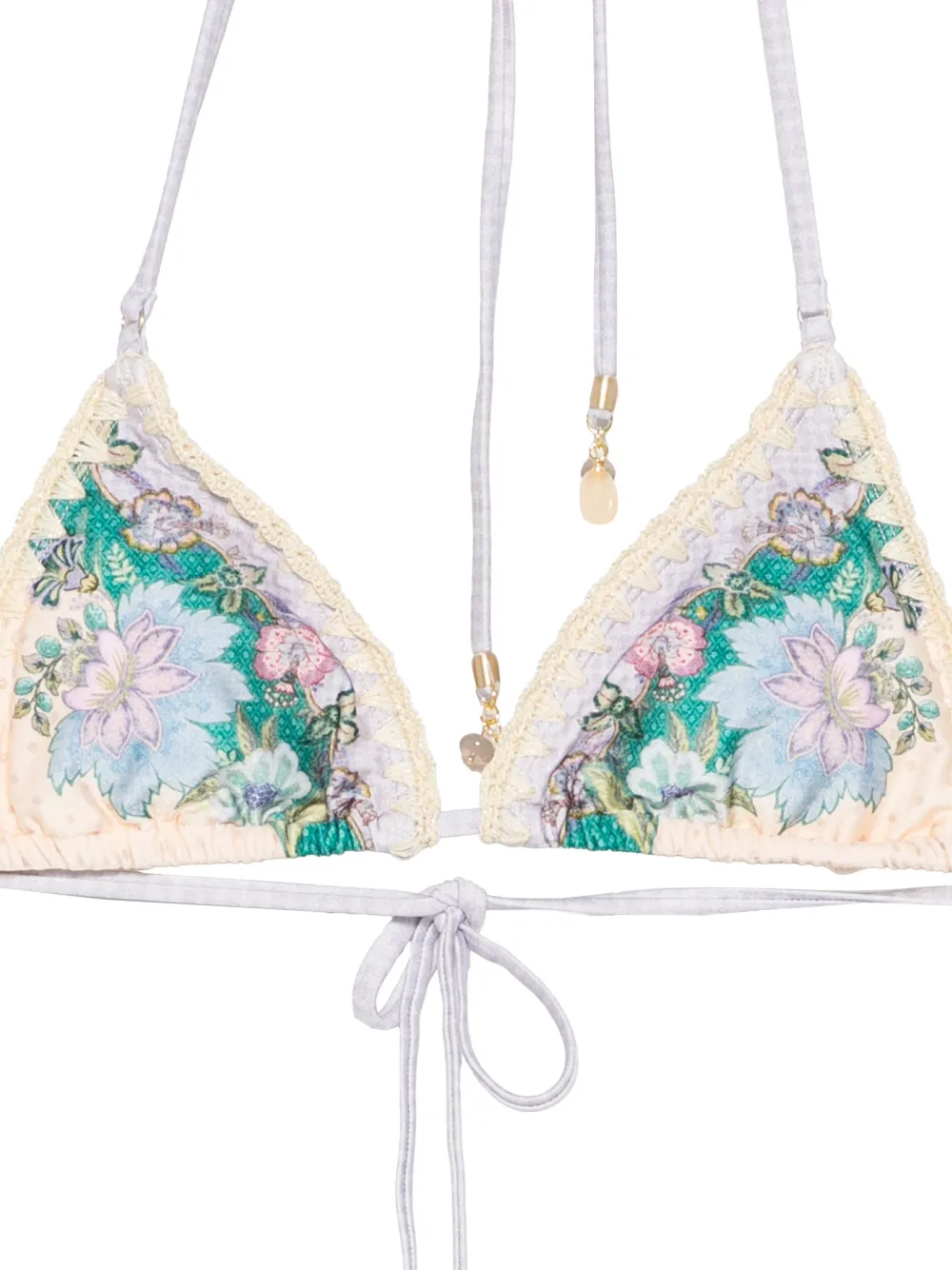 ZIMMERMANN Indra bikini met gehaakt detail Beige