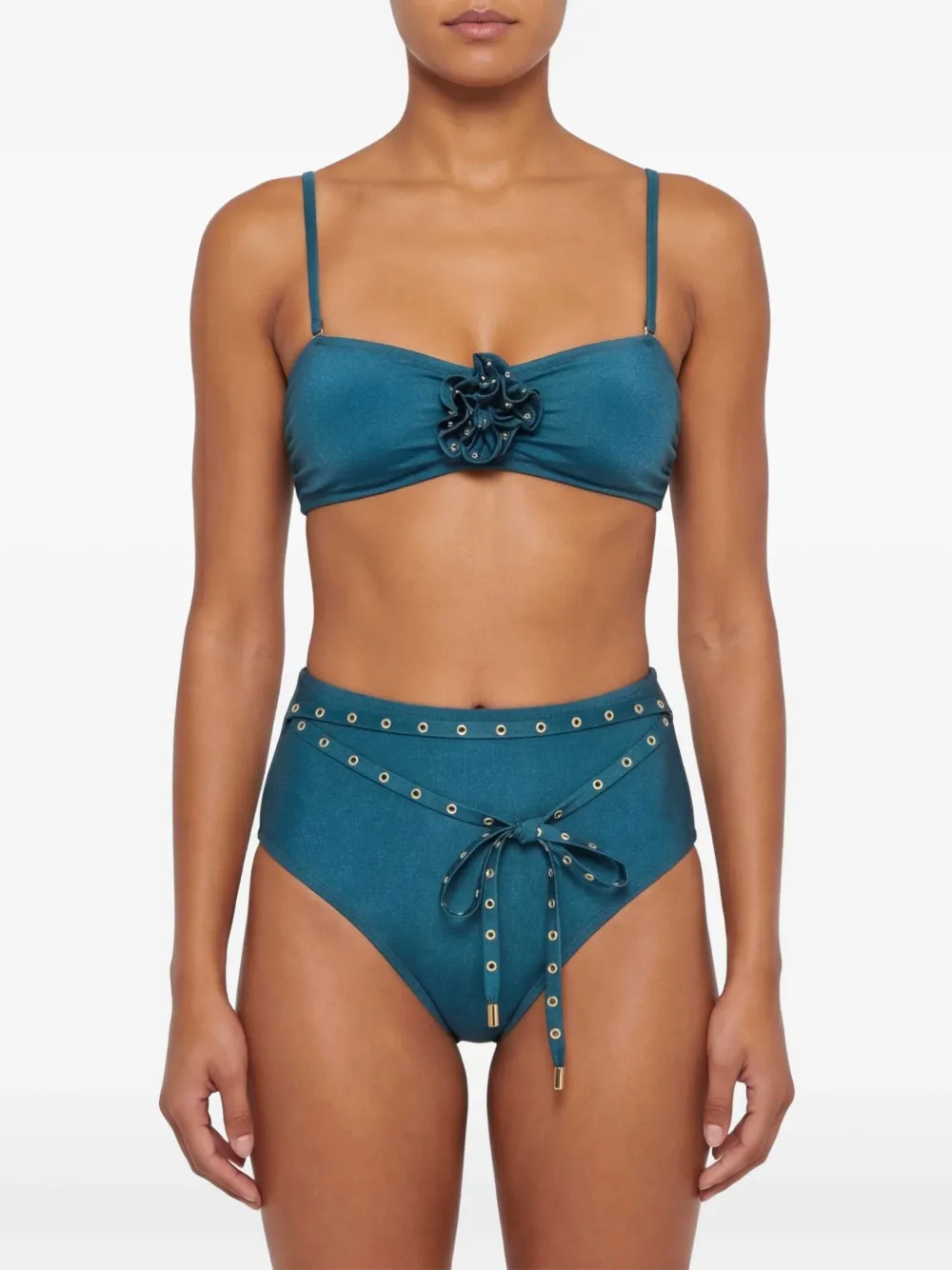 ZIMMERMANN Indra bikini met studs Blauw