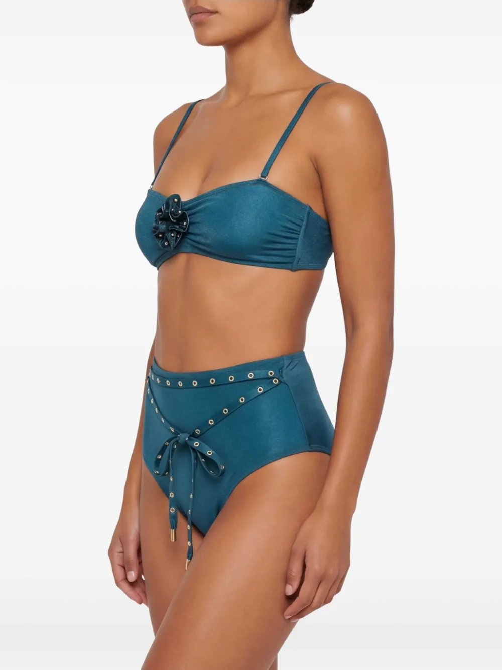 ZIMMERMANN Indra bikini met studs Blauw