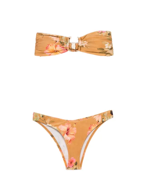 ZIMMERMANN Mahon Bamboo floral-print bikini