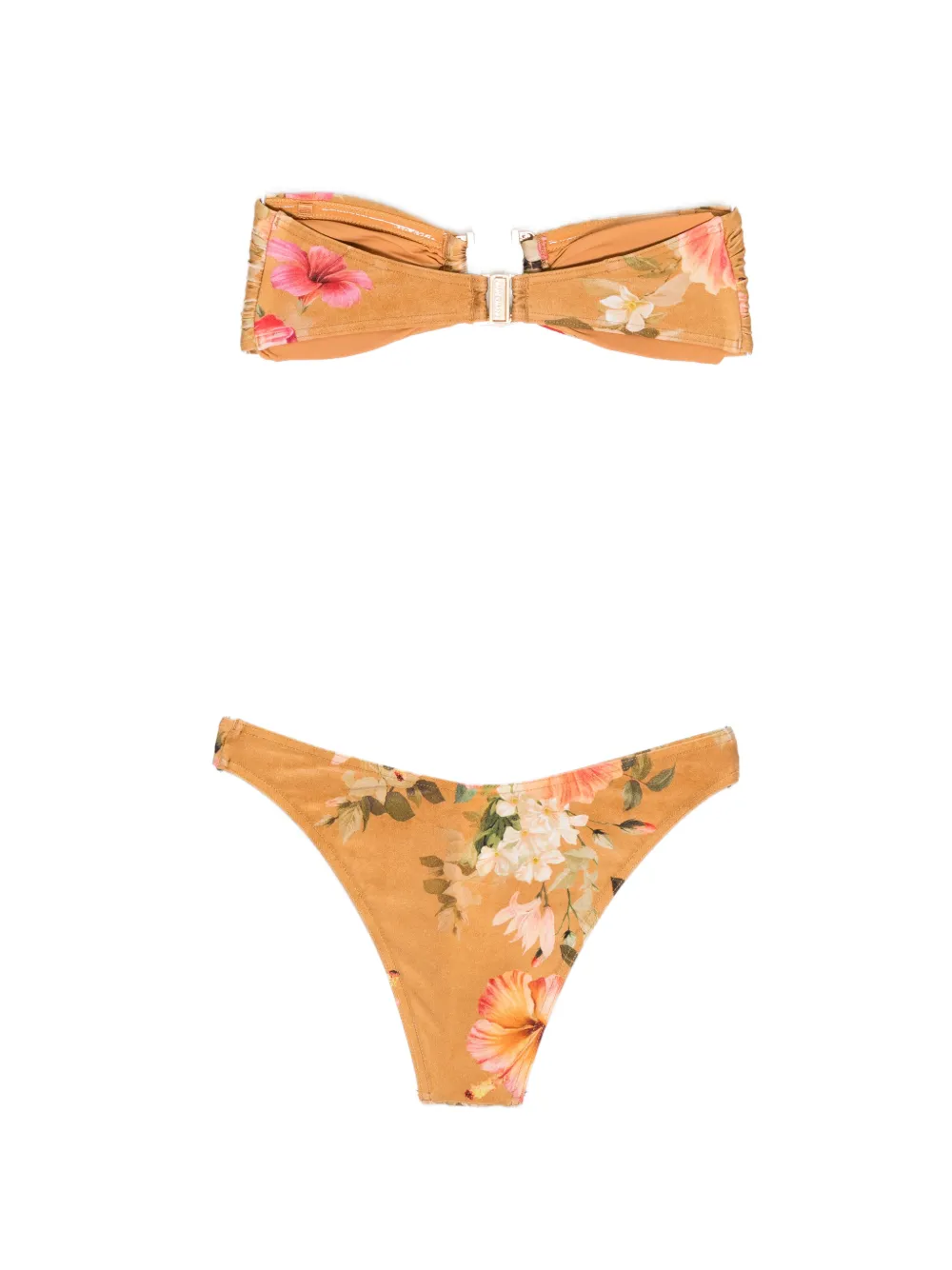 ZIMMERMANN Mahon bikini met bamboe afwerking Beige
