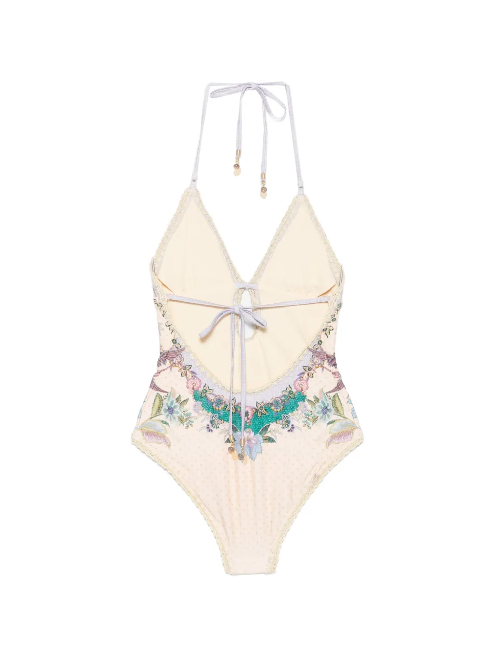 ZIMMERMANN Indra badpak met gehaakt detail Beige