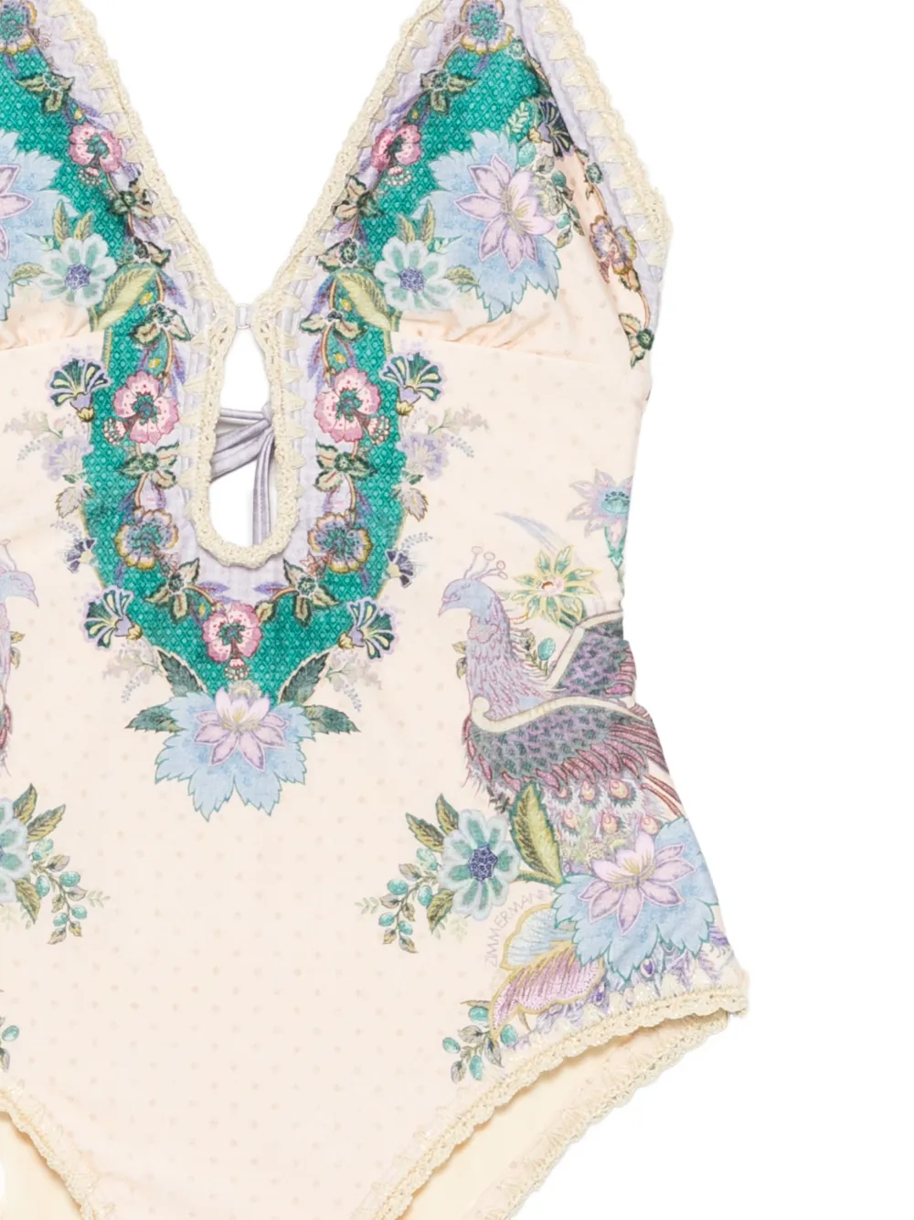 ZIMMERMANN Indra badpak met gehaakt detail Beige