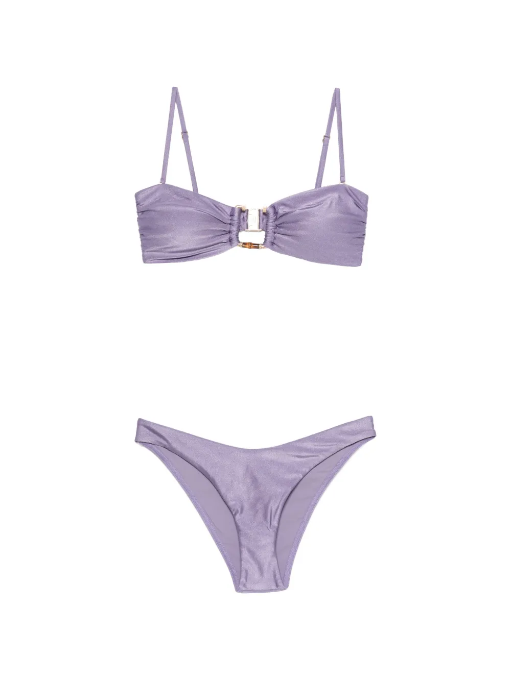 ZIMMERMANN Indra bamboo-trim bikini - Viola