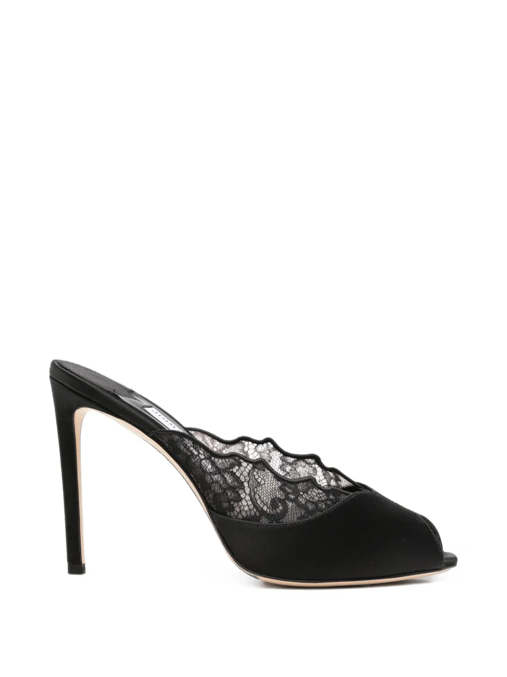 Jimmy Choo Brigitte lace peep-toe sandals Zwart