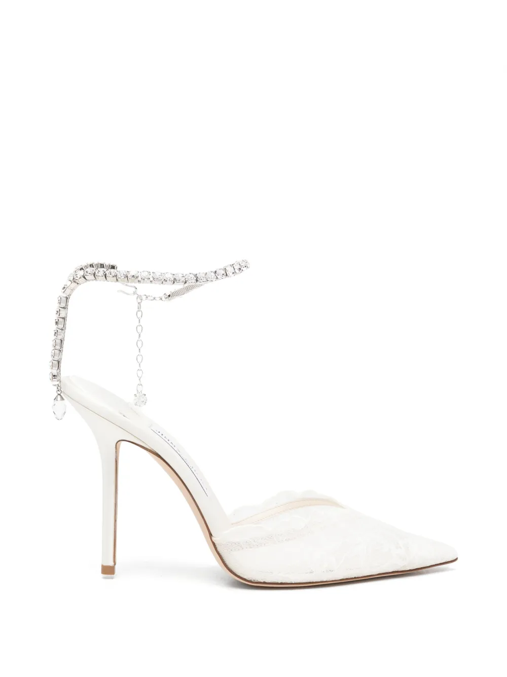 Jimmy Choo Saeda lace pumps - Bianco
