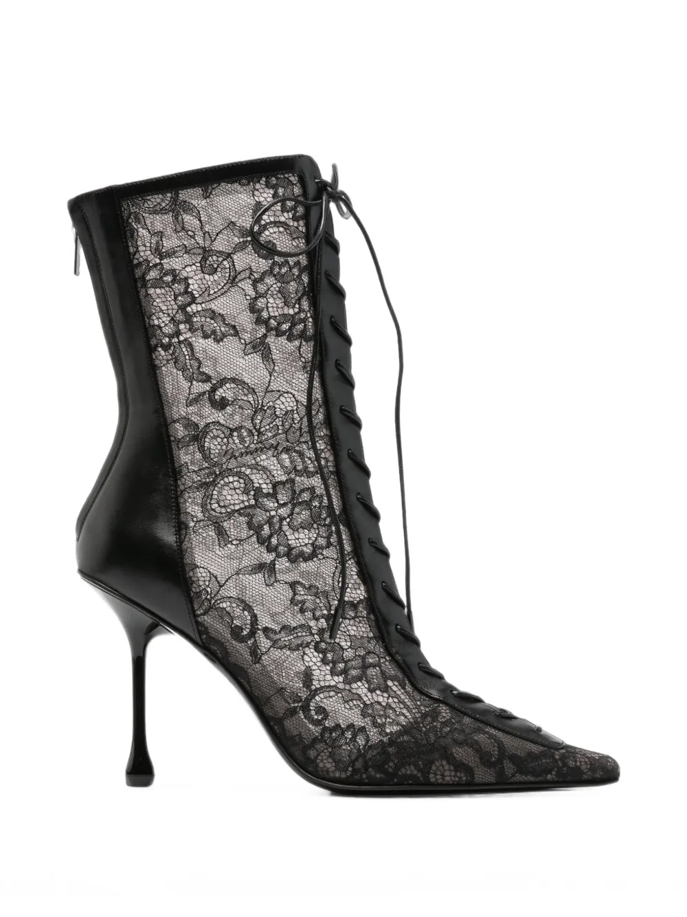 Jimmy Choo Scarlett lace-up heeled boots Zwart