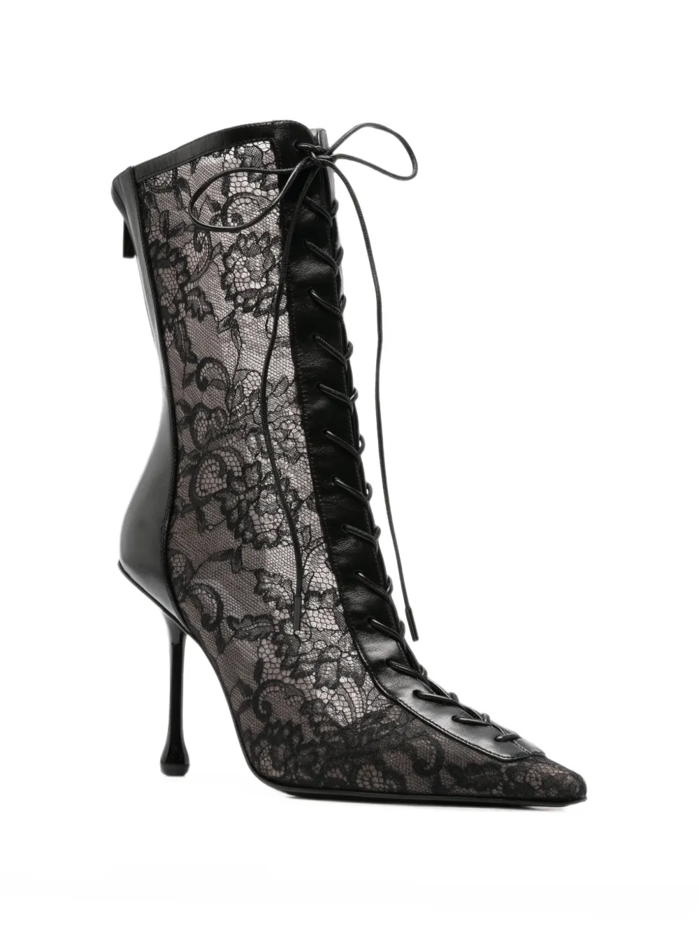 Jimmy Choo Scarlett lace-up heeled boots Zwart