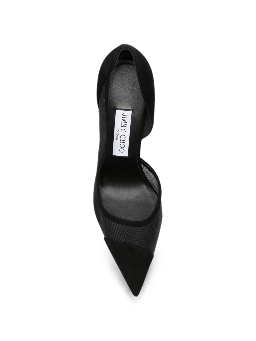 Jimmy Choo Brigitte pumps met mesh vlakken Zwart