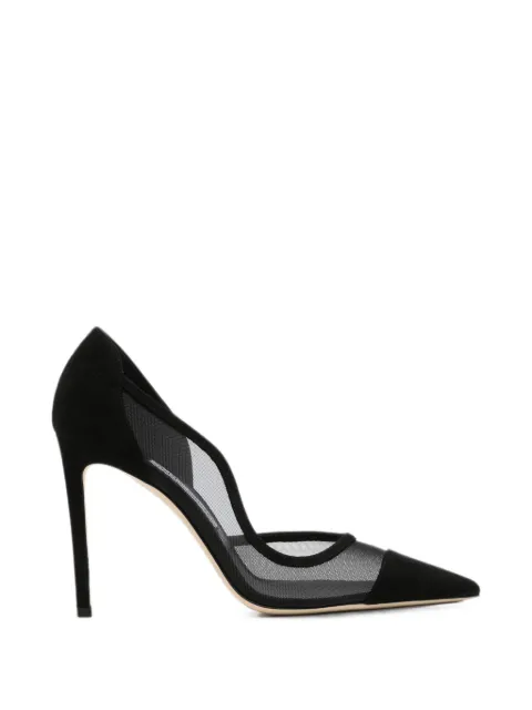 Jimmy Choo Brigitte 100 mesh-panel pumps