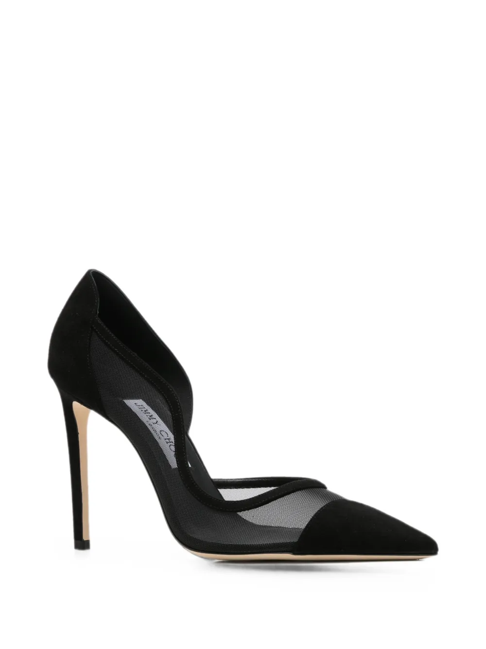 Jimmy Choo Brigitte pumps met mesh vlakken Zwart