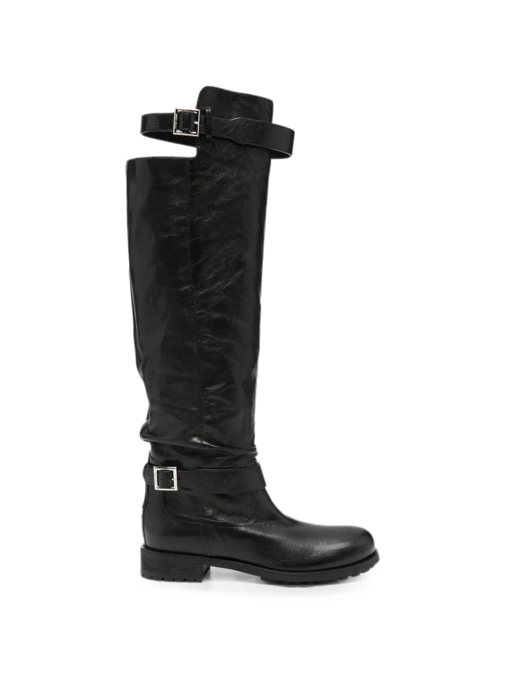 Jimmy Choo buckle-detail knee-high boots Zwart