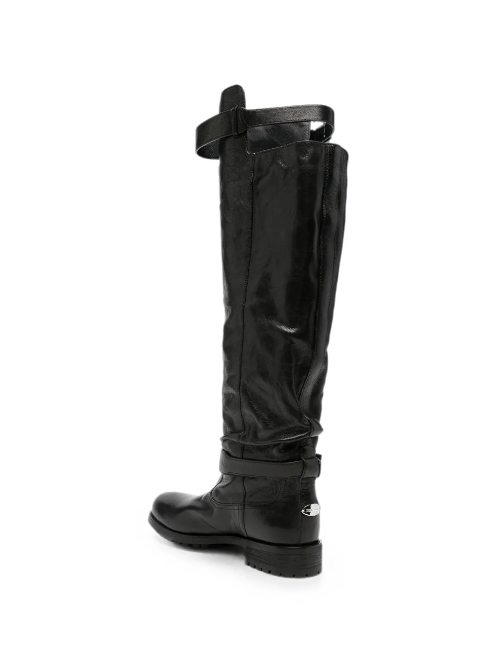Jimmy Choo buckle-detail knee-high boots Zwart