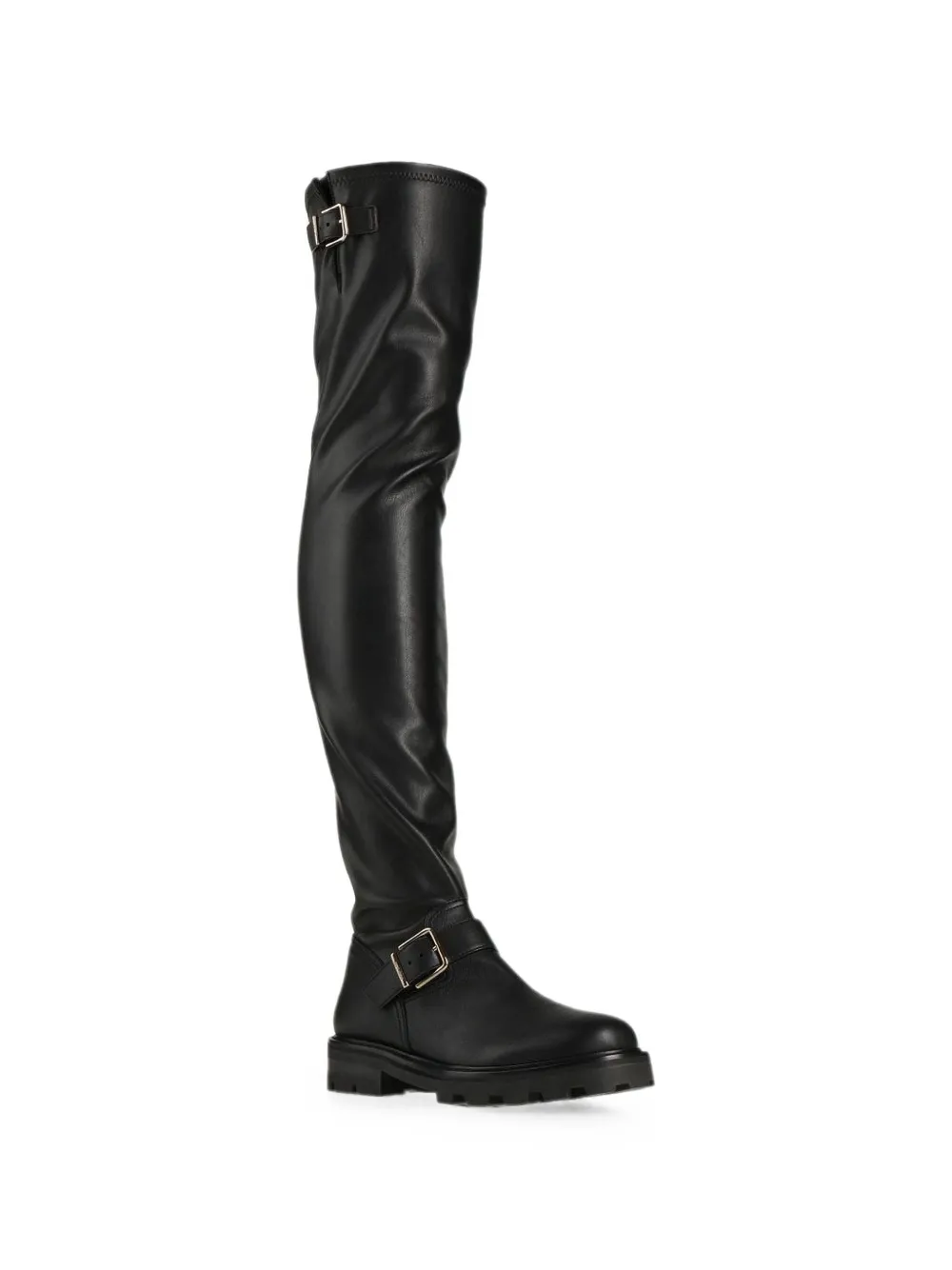 Jimmy Choo biker knee boots Zwart