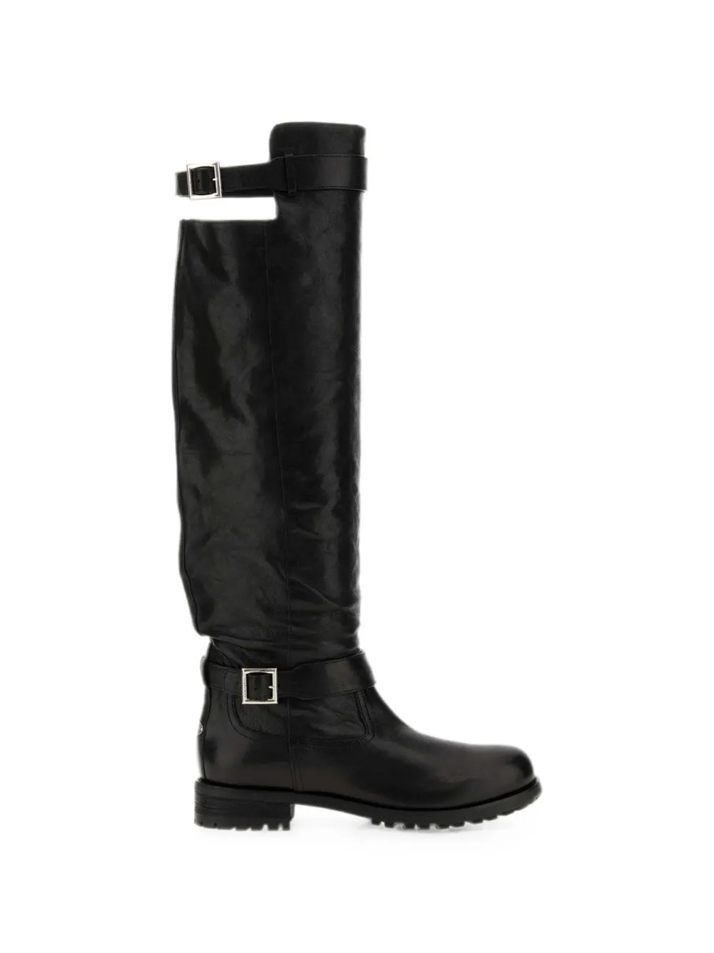 Jimmy Choo buckle-detail knee-high boots Zwart