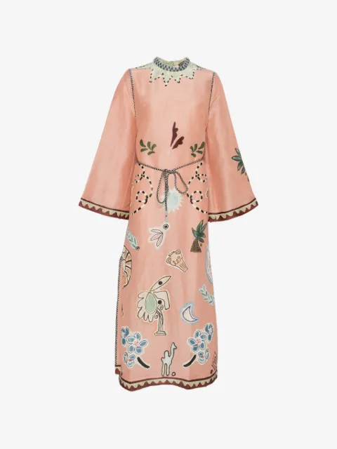 ALEMAIS Laurence belted midi dress