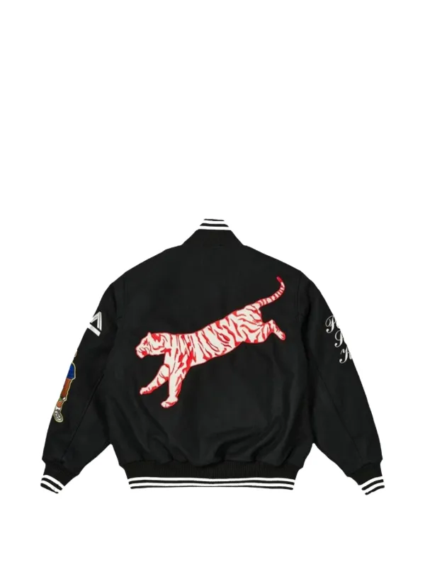 Palace Seoul Exclusive Varsity Jacket | Black | FARFETCH
