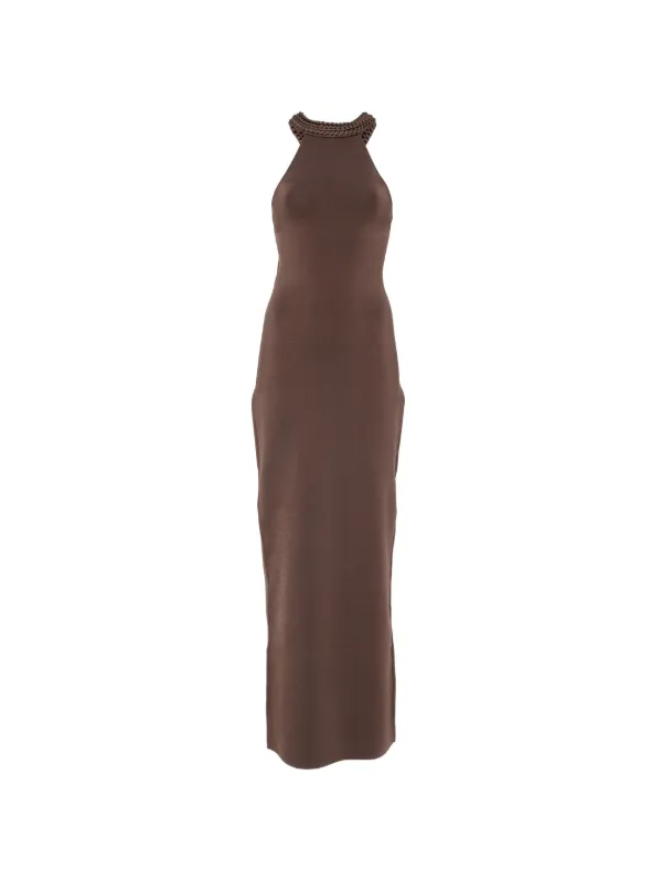Cult Gaia Maxi Cassidy Dress | Brown | FARFETCH