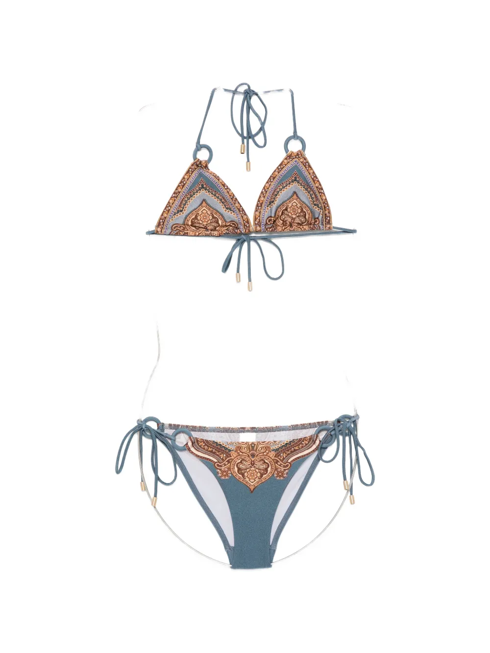 ZIMMERMANN Mahon Ring bikini - Blu